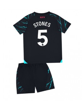 Manchester City John Stones #5 Replika Tredje Kläder Barn 2023-24 Kortärmad (+ byxor)